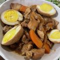 クック9KW659☆'s cooksnap of when they made 鶏もも肉とゆで卵の甘酢煮.