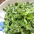 とみなは's cooksnap of when they made 春菊のもりもりサラダ☆無限春菊☆簡単.