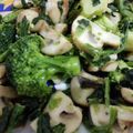 YDKmi's cooksnap of when they made ほうれん草とマッシュルームのバター炒め.