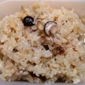 risuyama's cooksnap of when they made ガーリック風味☆きのこの炊き込みご飯.
