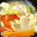 toshi♫'s cooksnap of when they made 餃子入りレタススープ.