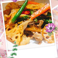 ✽チョコⅠＨ✽'s cooksnap of when they made 蓮根とちくわのオイスター炒め☆.