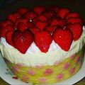 marbleママ♡'s cooksnap of when they made 水玉ババロアのひな祭りケーキ.