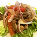 PinkyTexas's cooksnap of when they made ロモサルタード　ペルー料理　炒め物.