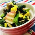 U☆kaoru's cooksnap of when they made ちぢみほうれん草の彩りバター炒め　.