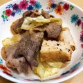 ★ぴよぴよ501★'s cooksnap of when they made 豚肉・厚揚げ・キャベツのスタミナ味噌炒め.