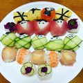 yumakana's cooksnap of when they made 雛祭り　手毬寿司　おひなさま.