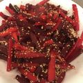 ホワイトチョコ☆'s cooksnap of when they made ビーツのきんぴら（下処理なし）.