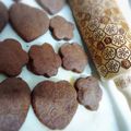 さおりんおいしい基地's cooksnap of when they made ♡maronの型抜きココアクッキー♡.