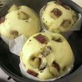 ぽちっどら's cooksnap of when they made きな粉とさつま芋の蒸しパン.