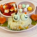 まいまい★ぴ's cooksnap of when they made 離乳食後期ひな祭り*菱餅型のちらし寿司風.