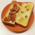 まんまるまうちゃん's cooksnap of when they made ❁南瓜の煮物トースト❁.