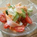 ねこはがき's cooksnap of when they made 簡単5分✿きゅうりと人参のくるくるサラダ.