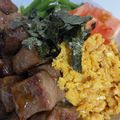 __MUGI's cooksnap of when they made 甘からサイコロステーキ丼.