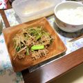 ちょこまなな＊°'s cooksnap of when they made 焼肉のタレｄｅ小松菜牛肉炒め.