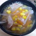 クック99CDNA☆'s cooksnap of when they made もやしと人参の塩バタースープ.