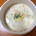 あーりょうママ's cooksnap of when they made ☆白菜とウインナーきのこのミルクスープ☆.