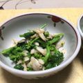 明日の風☆'s cooksnap of when they made 菜の花とあさりの辛子和え.