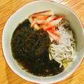 ボブナナ's cooksnap of when they made ＊きゅうりとしらすともずく酢の和え物＊.