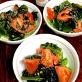 ルぴあ's cooksnap of when they made 亜麻仁油でトマトと生わかめの胡麻サラダ.