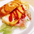 ★ぴよぴよ501★'s cooksnap of when they made コストコのベーグルで☆ベーグルサンド.