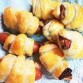 turarin's cooksnap of when they made 簡単♪チョコパイ（ウインナーパイ）.