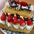 ☆atsuki☆'s cooksnap of when they made いちごのロールケーキ.