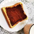 SUNMOONMOM's cooksnap of when they made まるでチョコ！？ココアあんこトースト！.