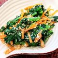 あーこ姐's cooksnap of when they made 春香る！菜の花とにんじんの酒粕ゴマあえ.