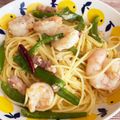 トモ２'s cooksnap of when they made 和風ペペロン？エビとピーマンの辛口パスタ.
