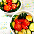 ふうはっちゃん's cooksnap of when they made トマトときゅうりの和え物.