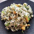 ☆ふぅー☆　Instagram@yo_yo718's cooksnap of when they made 妊婦 産後 授乳中 小松菜とじゃこの炒飯.