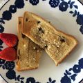 violets's cooksnap of when they made ＊メープル＆粉チーズのトースト＊.