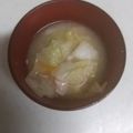 スチニャン's cooksnap of when they made 簡単！白菜たっぷりお味噌汁.