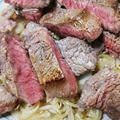 にゃおごろう's cooksnap of when they made ステーキの焼き方と野菜の付け合わせ.