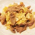 かなりんココりん's cooksnap of when they made 豚コマとキャベツのスタミナ胡麻生姜焼き♪.