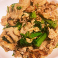 67luna's cooksnap of when they made 【農家のレシピ】菜の花と豚肉の炒め物.