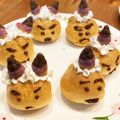 ☆ドーラママ☆'s cooksnap of when they made プチシューシュークリームで節分の鬼。.