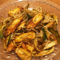 Mネコ's cooksnap of when they made ちくわ・ セロリのカレー＆ソース炒め.