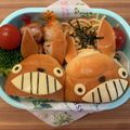 さかまき♡'s cooksnap of when they made キャラ弁★ロールパンでトトロ弁当.