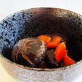 E吉☆'s cooksnap of when they made ニンジンと干しシイタケのこってり甘辛煮.