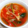 ことの葉☆'s cooksnap of when they made トマト缶で簡単に　濃ゆ～いミネストローネ.