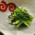 はなぴっち's cooksnap of when they made 小松菜のわさびナムル♪.