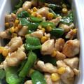 mauzai's cooksnap of when they made ささみとコーンとピーマンの中華炒め.