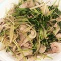 ☆ayami☆26's cooksnap of when they made 簡単！格安！豚バラ炒め　もやし＆豆苗.