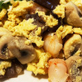 きの's cooksnap of when they made きくらげとキュウリとエビと卵の簡単塩炒め.