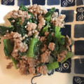 クックZU168P☆'s cooksnap of when they made ヘルシー！小松菜と豚ひきの生姜炒め.