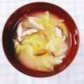 ふうはっちゃん's cooksnap of when they made キャベツと椎茸の味噌汁.