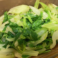 黒めんぼう's cooksnap of when they made セロリの葉っぱのからし和え.