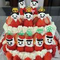 モコ，ヒメ's cooksnap of when they made ひな祭りに♪ひな壇ケーキ♪.
